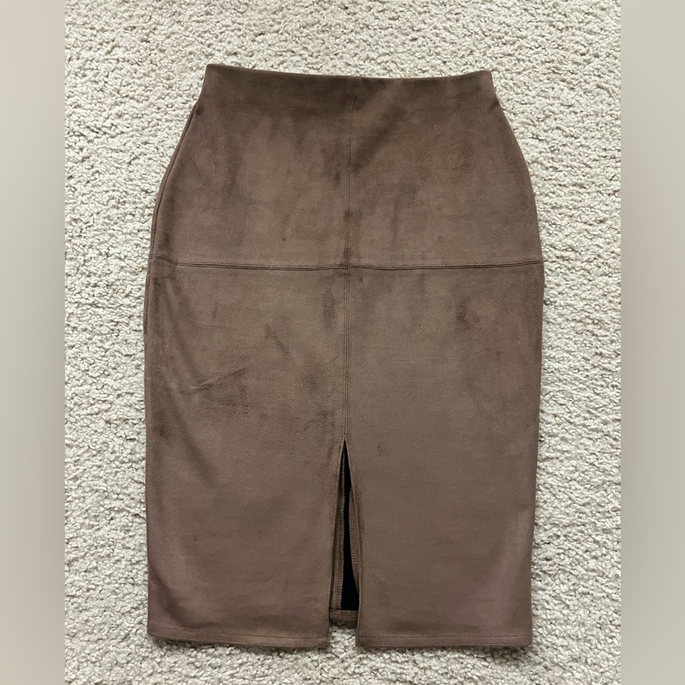 River Island Chocolate Pencil Skirt